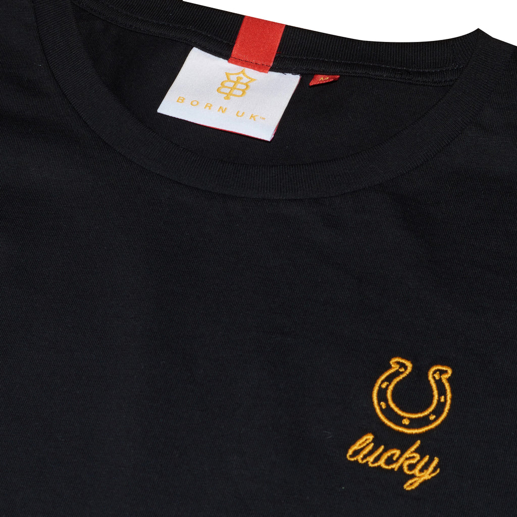 Men's Born Lucky Horseshoe T-Shirt