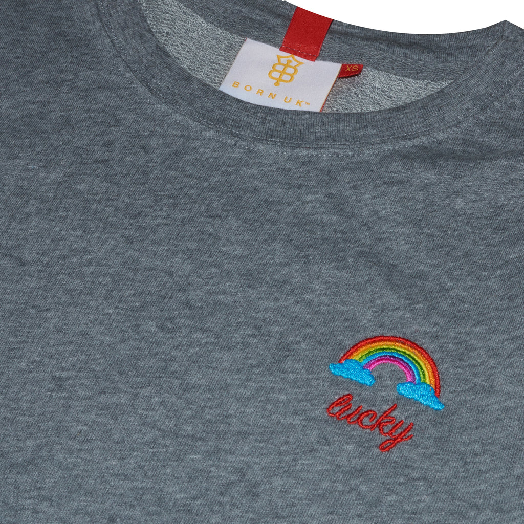 Women's Born Lucky Rainbow Sweater