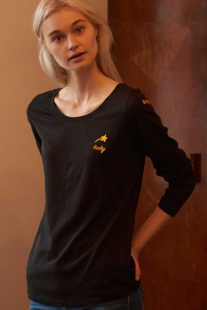 Women's Born Lucky Star T-Shirt